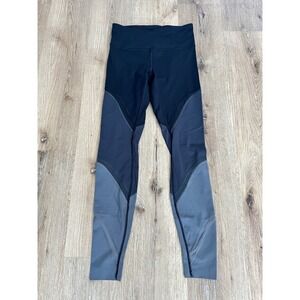 Lululemon Colour Me Ombré Tights Grey Colorblock Mesh Leggings Size 6